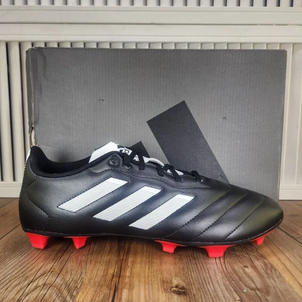Adidas Goletto VIII FG Mens Sz 12 Black White Athletic Soccer Cleats Boot GX7793